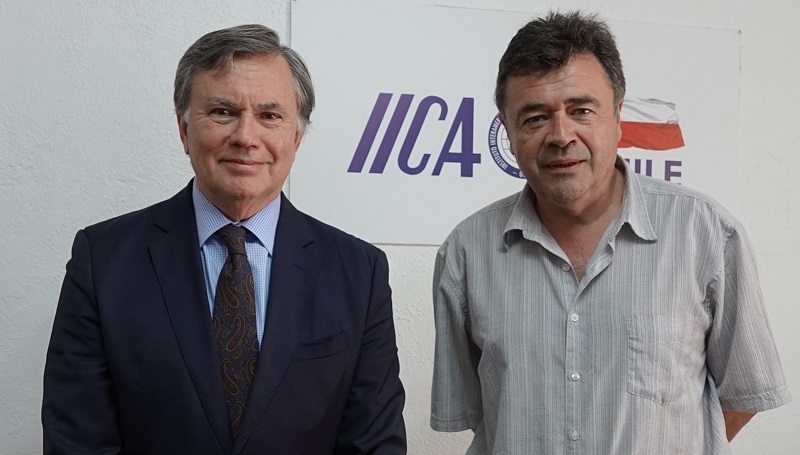 Ministro Valenzuela y director general del IICA