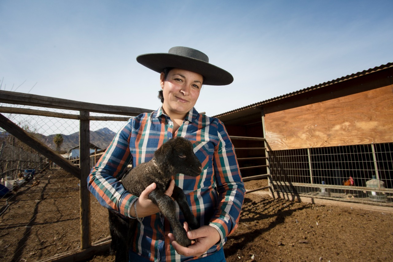 Yanina Osorio, pequeña ganadera de San Esteban