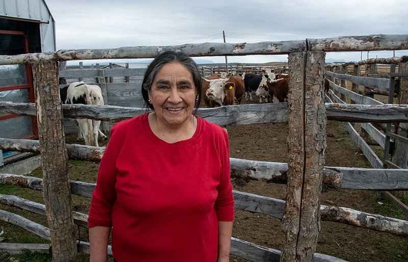 Pequeña ganadera de Puerto Natales María Isabel Cárcamo