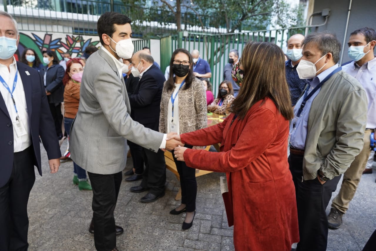 Santiago Rojas en el acto en que fue presentado ante el equipo de INDAP