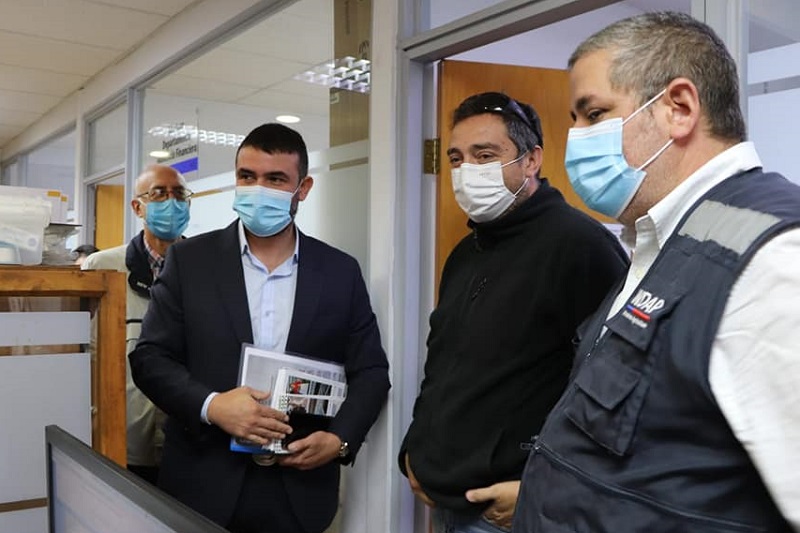 Nuevo seremi de Agricultura, Cristian Silva, en oficinas de INDAP OHiggins