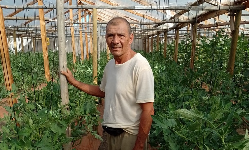 Agricultor de Salamanca Óscar Gaete