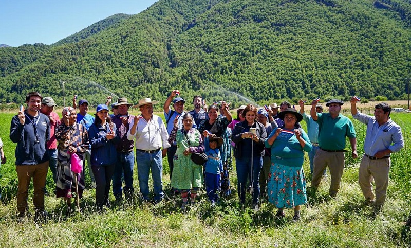 Inauguración riego Comunidad Malla Malla 1