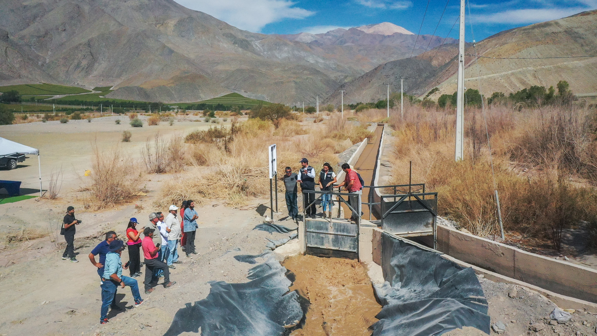 Recuperan 200 litros por segundo desde embalse Lautaro para agricultores familiares de Tierra Amarilla y Copiapó