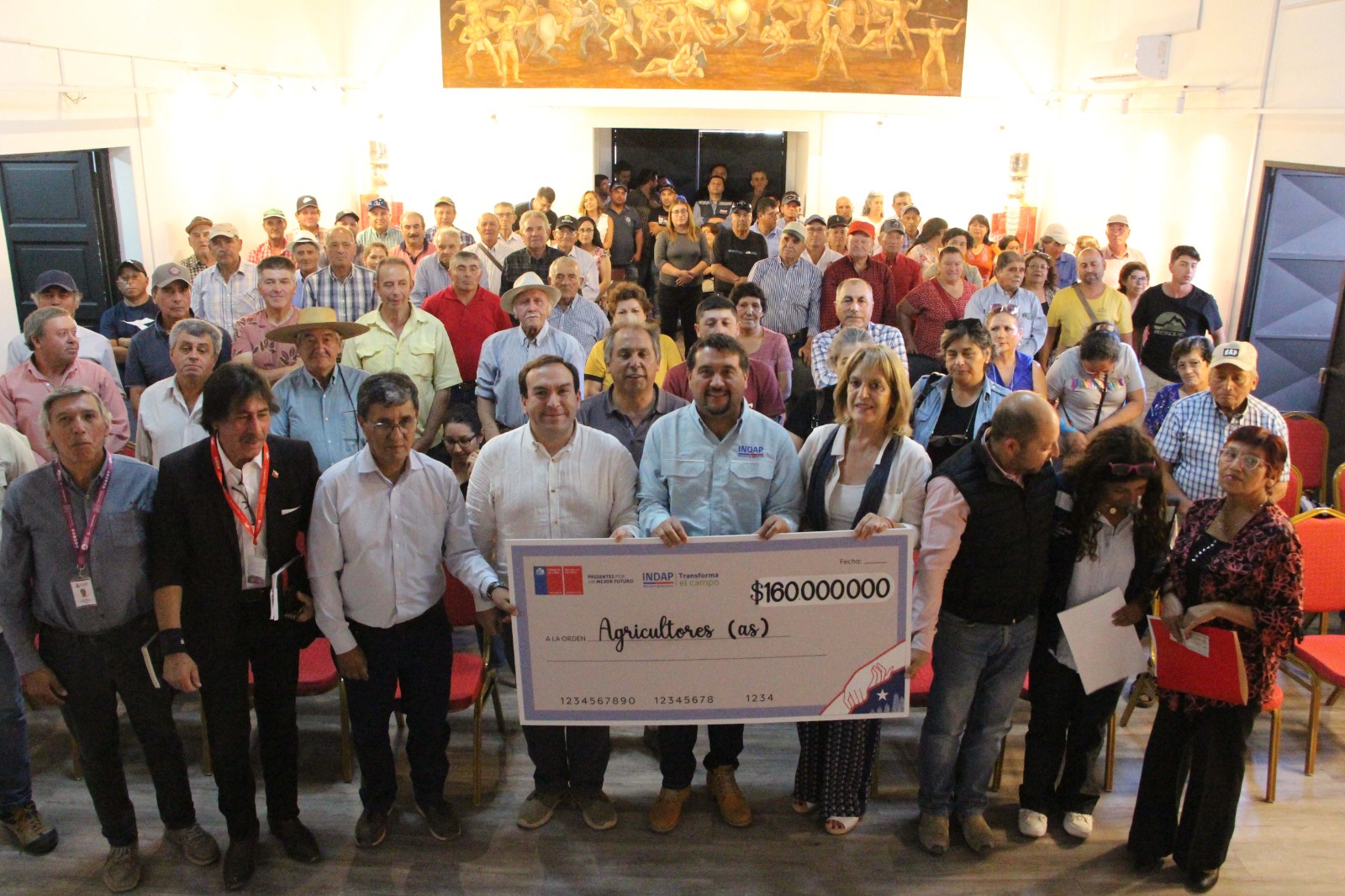 INDAP entregó bonos de rehabilitación productiva a productores de Sagrada Familia