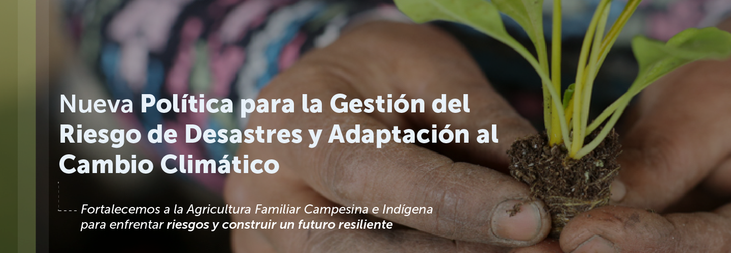 Nueva política de gestión del riesgo de desastres