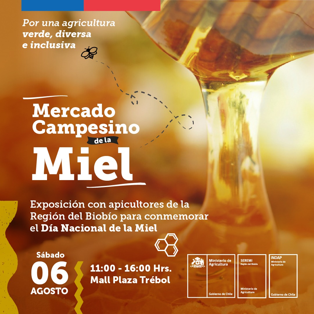 Flyer Mercado de la Miel Biobío