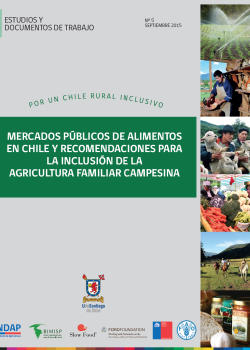Mercados públicos de alimentos en Chile y recomendaciones para la inclusión de la AFC