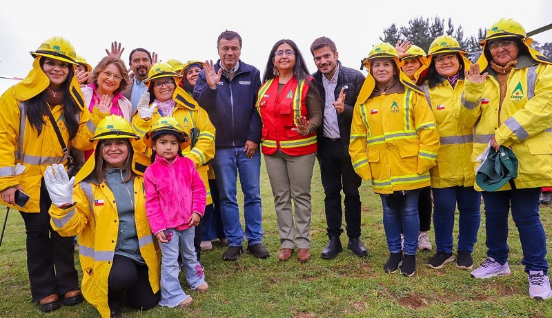 Lanzamiento plan combate incendios La Araucanía 1