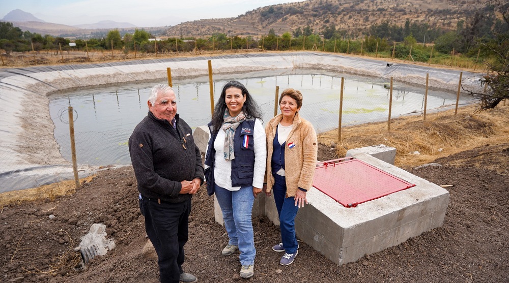 Inauguración obra riego asociativo Colina