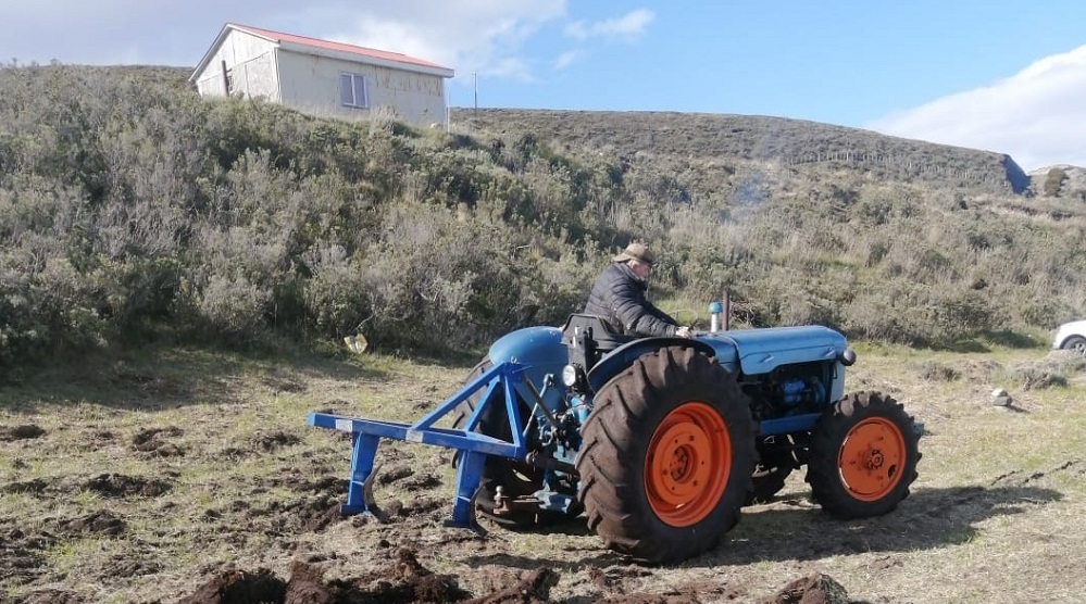 Agricultor de Tierra del Fuego Walter Muñoz