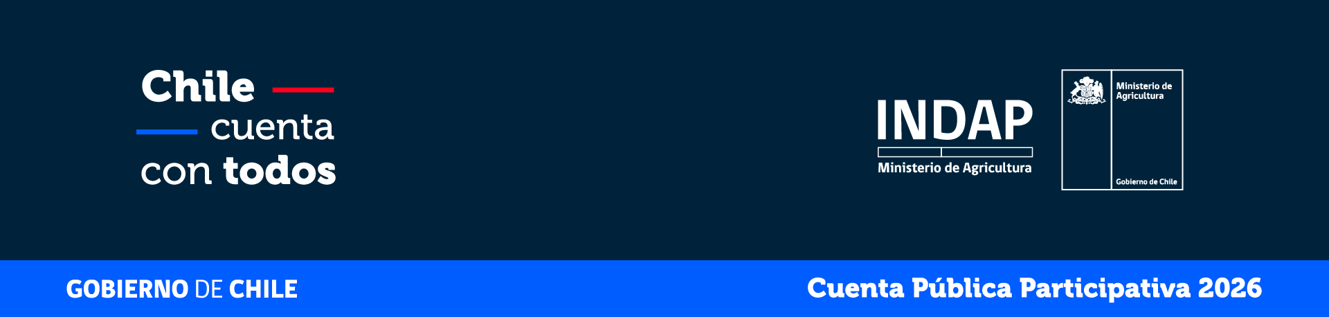 Footer Indap cuenta publica