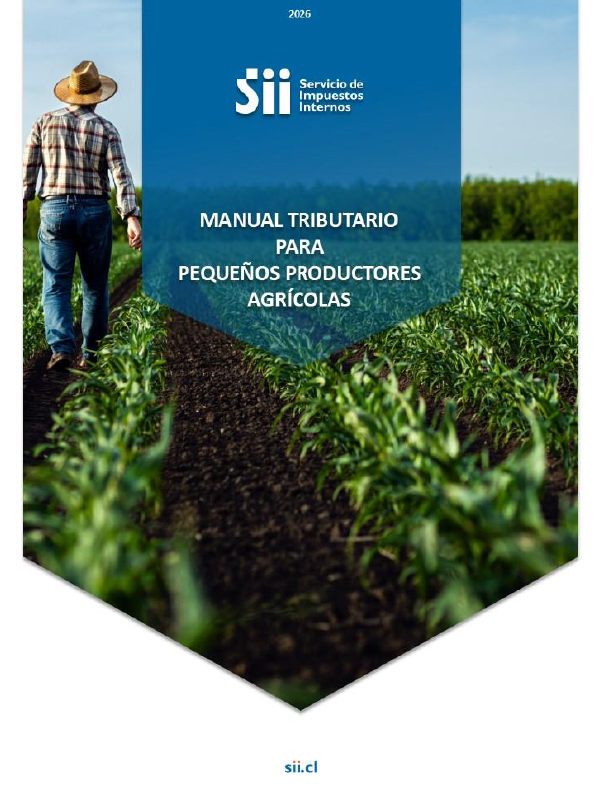 Portada del Manual Tributario para Pequeños Productores Agrícolas INDAP - SII