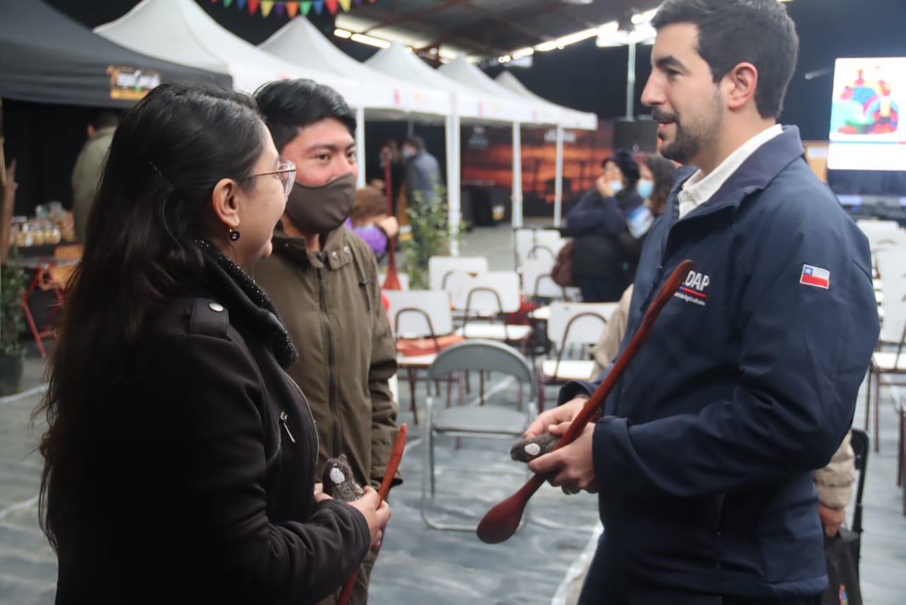 Rojas en el acto en Frutillar