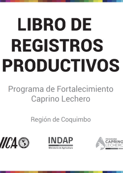 Libro registros productivos Caprino