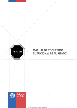  Manual de etiquetado nutricional de alimentos (Minsal)