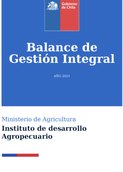 Balance de gestión integral 2021