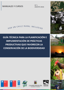 Guía técnica para la planificación de prácticas productivas que favorecen la biodiversidad