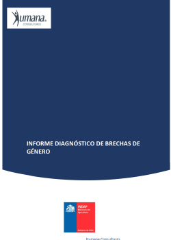 Diagnóstico de brechas de género