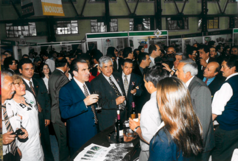 Ex Presidente Eduardo Frei Ruiz Tagle en inauguración de la Expo 1999.
